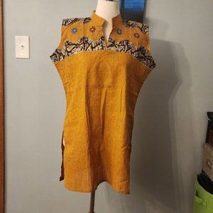 PRIYANKA Indian Bollywood Kurta Women Ethnic Top Tunic Embroidered Size XXL